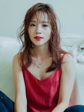 アンシェリ バイ フラミューム 大船店(Ancheri by flammeum) ガーリーツヤ感セミディのこなれヘア【大船】