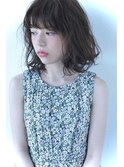 ふわふわカールミディアムボブ　/ ロミー本厚木
