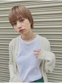 マッシュショート｜ミルクティーベージュ｜透明感