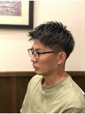 爽やかツーブロックショート