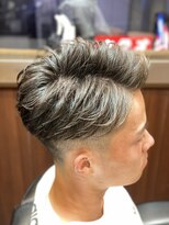 ヒロギンザ 浜松町店(HIRO GINZA) ワイルドアップバングフェードスタイル