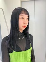 ユーリ(JUURI)&nbsp;ダークバイオレット / 地毛風カラー / ロングヘア / オン眉