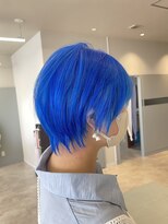 デコヘアーチーノ(DECO HAIR Ccino) 丸みショート　ネイビー