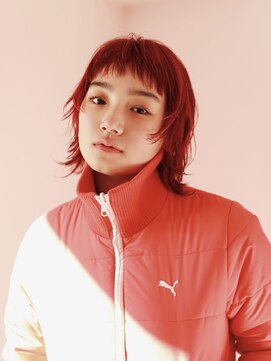 テトヘアー(teto hair) ウルフredcolor