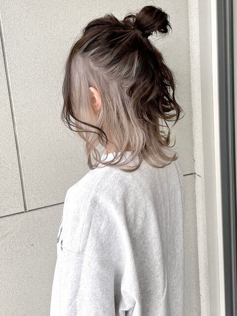 インナーカラー×簡単アレンジ