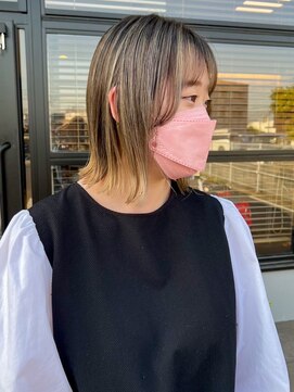 アンドファインヘアービューティー(AND FINE hair beauty) ベージュ系バレイヤージュ