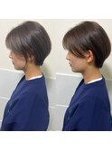 大人可愛い耳掛けショート