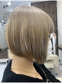 アッシュグレー×ボブ[錦糸町/錦糸町ブリーチ/ケアブリーチ]
