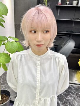 チュダック(ChuDuck) 【◎甘くてカワイイ◎】韓国風《ペールピンク》ケアブリーチ