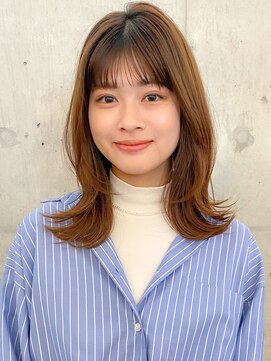 ガーデン オオタカノモリ(garden otakanomori) 前髪シースルーワンカール/韓国くびレイヤーカット/髪質改善