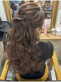 ハーフアップ