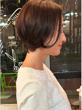 ナタン 自由が丘(NATHAN) ヘルシースタイル ハイトーンカラー グレーベージュ 髪質改善