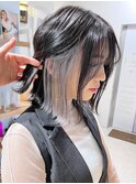 ダブルカラー ブリーチ 名駅 韓国 ボブ 髪質改善 縮毛矯正306