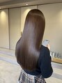 トゥモローズ(TOMORROWS) 髪質改善に透明感ブラウンカラー一緒にXトリートメントオススメ