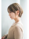 大人可愛い20代30代40代50代小顔ひし形ショートボブマッシュ