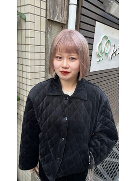 ゼロヨンハチ(048) whitepinkbeige・ぷつっとボブ