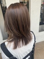アンフィ 神奈川新町(Anphi)&nbsp;ツヤと上品さ☆モーヴブラウン＆なめらかストレートレイヤー