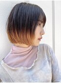 ハイライトカラー/くびれヘア/レイヤーパーマ/ミニボブ[銀座]