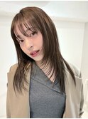 イメチェン/ホワイトブロンド/外ハネボブ/美髪/ワイドバング