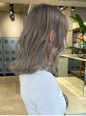 グレージュカラーダブルカラーケアブリーチ佐賀カラー