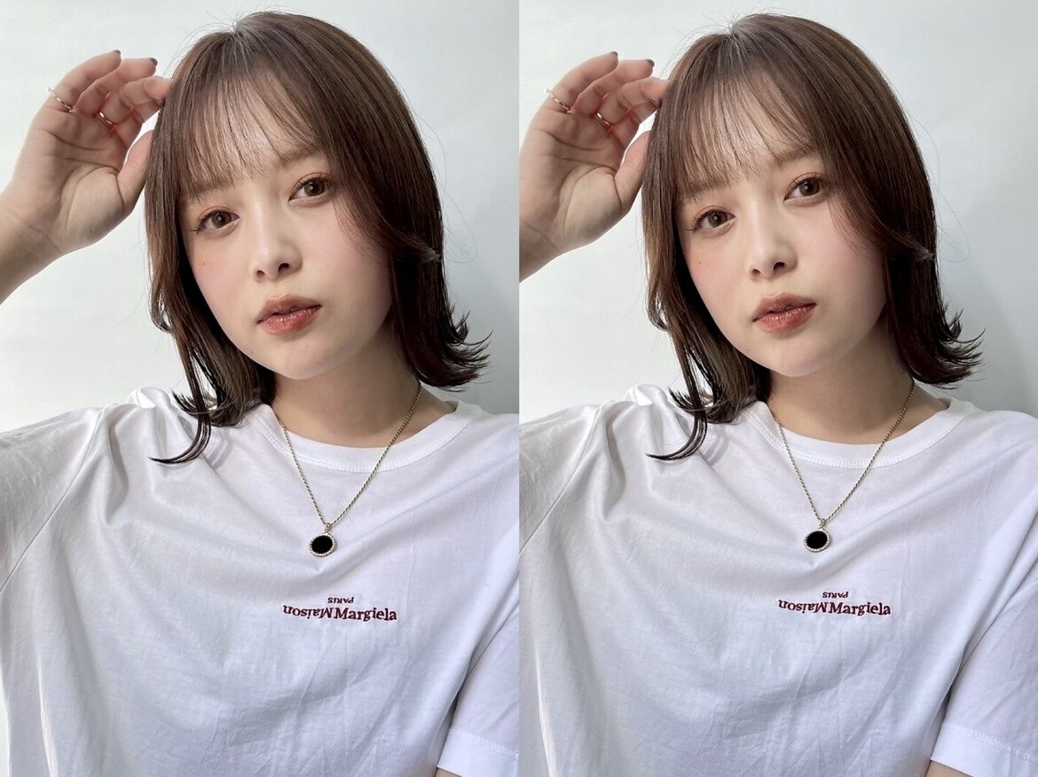 【リピーター予約人気NO.1】カット＋高発色★透明感カラー \8500