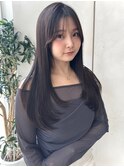 レイヤーカット/シースルーバング/縮毛矯正/顔まわりカット