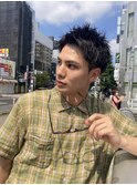 ツイストピンパーマスパイキーショート/大人男子/ビジネスヘア