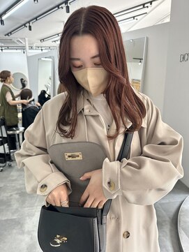 ディッシィ 立川(D'ICI) 【YUI】顔まわりカット/Orange Brown