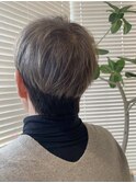 脱白髪染めグレイヘア白髪ぼかしコントラスト