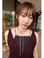 エン クラン バイ ヘッドライト たまプラーザ南口店(en. clan by HEADLIGHT)&nbsp;たまプラーザ/外はねレイヤーボブ/伸ばしかけボブ/ベージュ