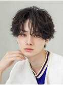 熊本シャドウパーマ ツイストスパイラル 波巻き　センターパート