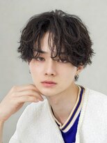 エデアンホンテン メンズサロン(EDEAN 本店 (旧:EDEAN 上通)) 熊本シャドウパーマ ツイストスパイラル 波巻き センターパート