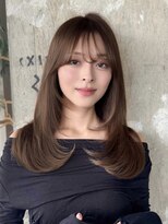 ロビー 表参道(ROBBY)&nbsp;ミディアムレイヤーカット/30代40代50代/顔周りカットくびれヘア