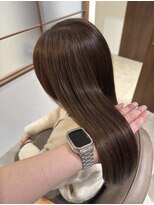 ソワ 四日市(soie)&nbsp;髪質改善ストレート×ベージュカラー