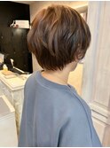 福山人気ゆるふわショート簡単立体感ニュアンスパーマ20代30代
