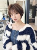 10代20代くびれ束感ショートヘア