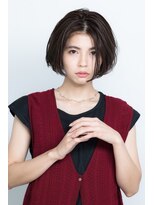 ルーチェ 綱島(Luce)&nbsp;ワンレングレージュひし形シルエットクラシカル切りっぱなしボブ