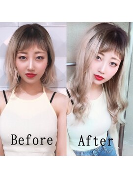 エクステ専門店あるじゃんすー 小倉店 ホワイトミルクティー#シールエクステ#ホワイトブロンド#小倉