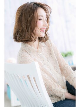 ミック ヘアアンドビューティー 大山店(miq  Hair&Beauty) ヴェールウェーブのフェミニンミディa