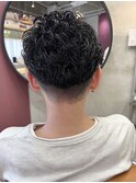 刈り上げマッシュゆるパーマ