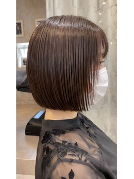 ロンド ストラーダ 心斎橋(Lond strada) シルキーベージュ×グレージュカラー【髪質改善/縮毛矯正】