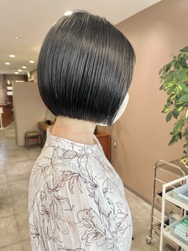 インビテーション 名古屋(invitation) ◎ ミニボブ/暗髪アッシュ