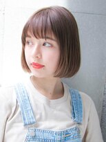 ルティア(Lutia) 切りっぱなしボブ透け感カラー