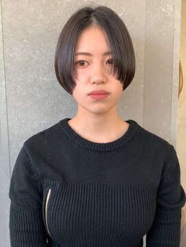 ロンド 表参道店(Lond) Lond表参道【伊杏】パツっとセンターパート ハンサムショート