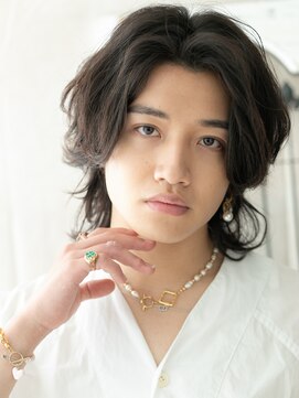 モッズヘアメン 名護大東店(mod's hair men) かき上げ前髪パーマ&レイヤーで脱力ウルフd名護大東