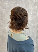 ヘアセット/ヘアアレンジ/ヘアメイク/ハーフアップ/前髪カット