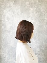 ヘアアンドメイク ムーア(Muuua) くすみベージュ ＋ タッセルボブ