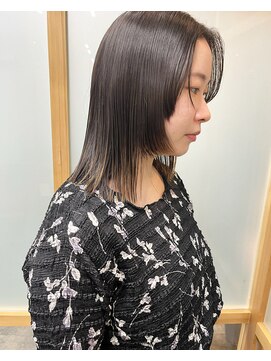 フレーム なんば店(FRAME) 顔まわりのパツッとレイヤー