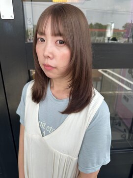 ビアンカ(BIANCA) ミディアムレイヤー×ミルクティーグレージュ