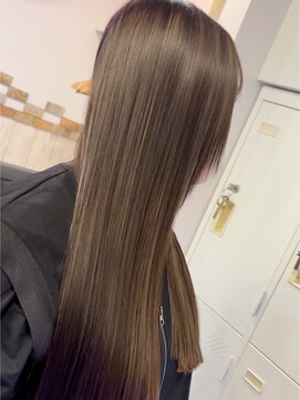 ヘアーエポック(hair epoque) 20代30代40代ナチュラルハイライト立体感アッシュグレージュ